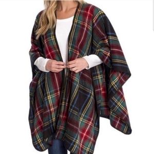 NWOT Woolrich plaid blanket shawl wrap